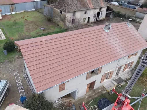 Rénovation de toiture de maison ancienne à Rochetoirin , La Tour-du-Pin, DOUBLIER NICOLAS CHARPENTE